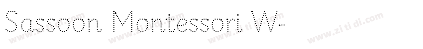 Sassoon Montessori W字体转换